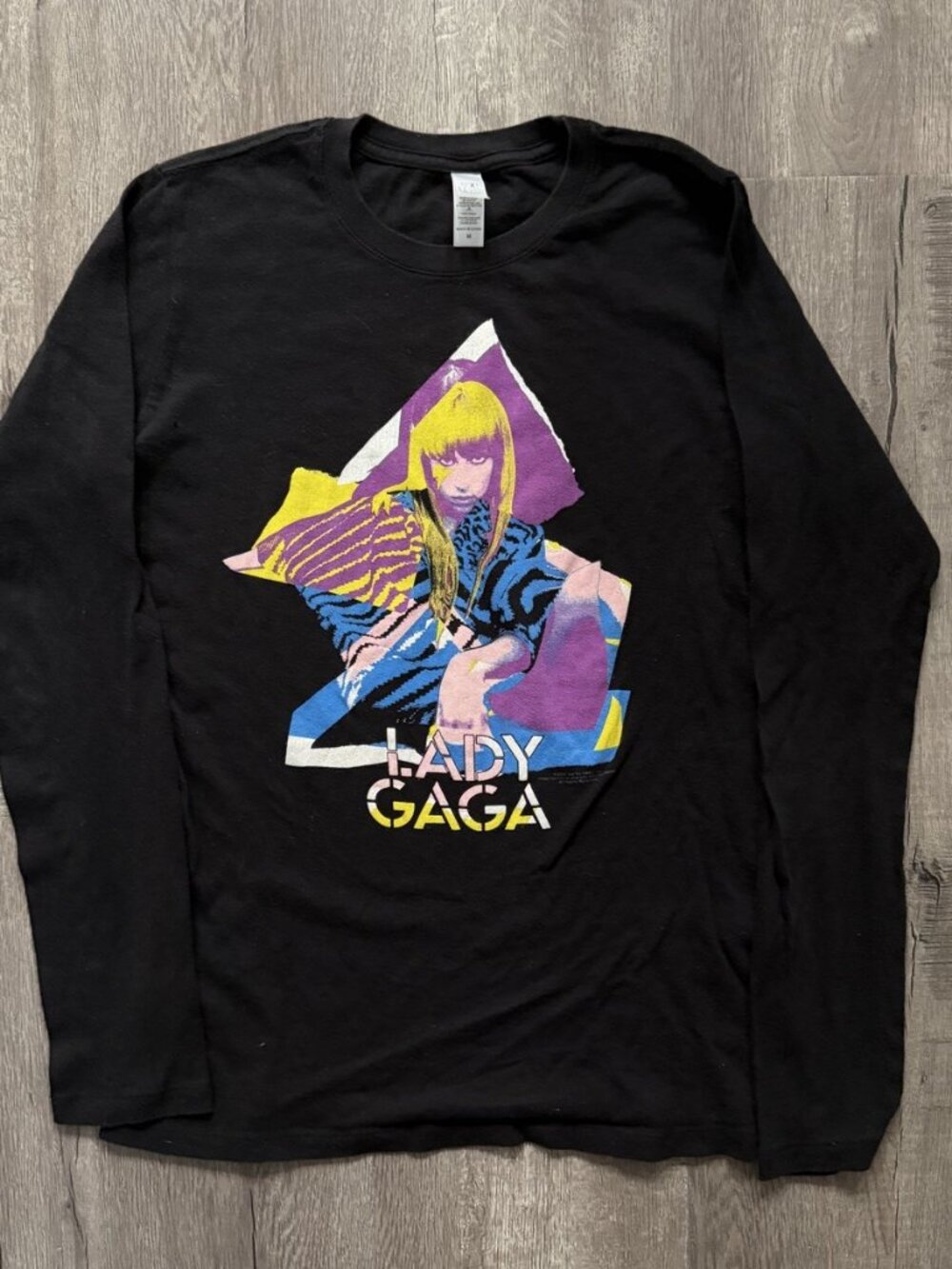 Lady Gaga 2010 long sleeve tee black M
